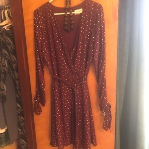 Maroon dress size 12- Laundry by Shelly Segal